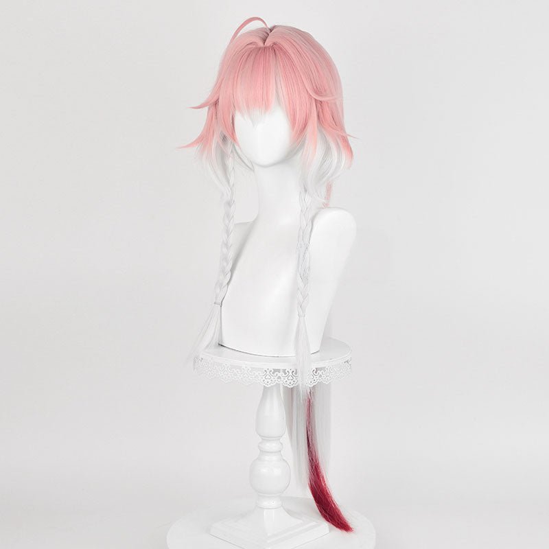 Wuthering Waves Changli Pink mixed White Cosplay Wig - lemailwigs
