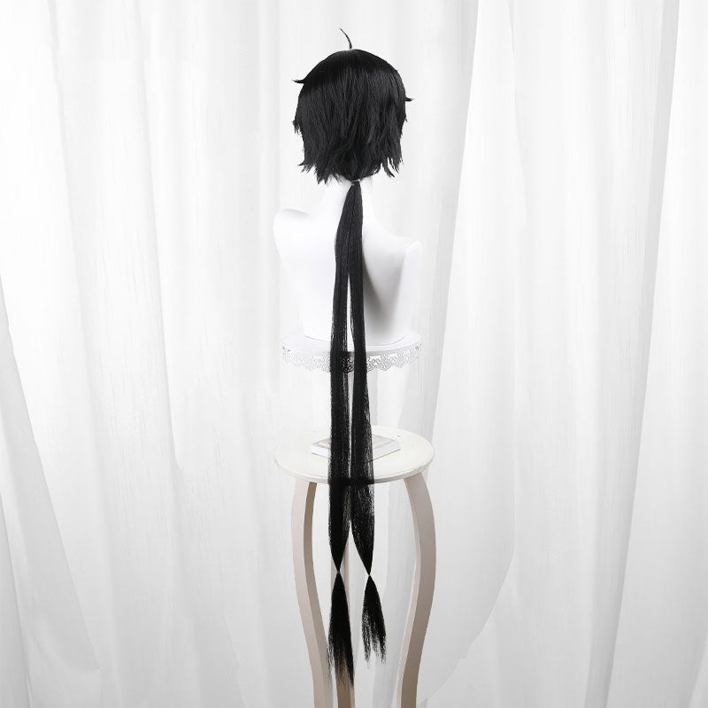 Wuthering Waves Rover Male Black Cosplay Wig - lemailwigs
