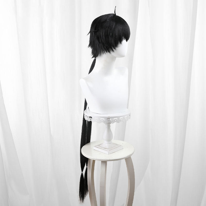 Wuthering Waves Rover Male Black Cosplay Wig - lemailwigs