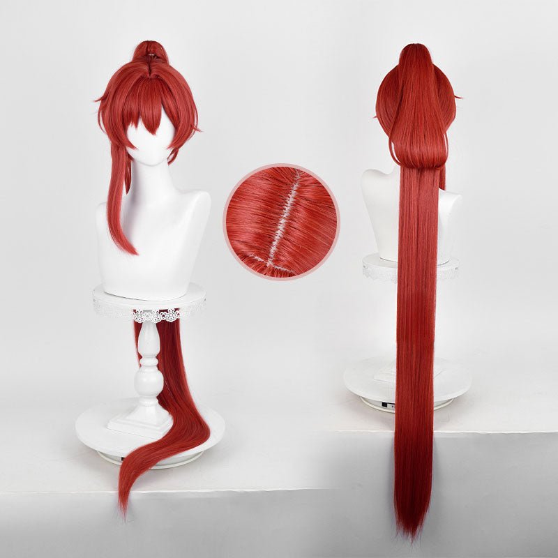 Wuthering Waves Yinlin Red Cosplay Wig - lemailwigs