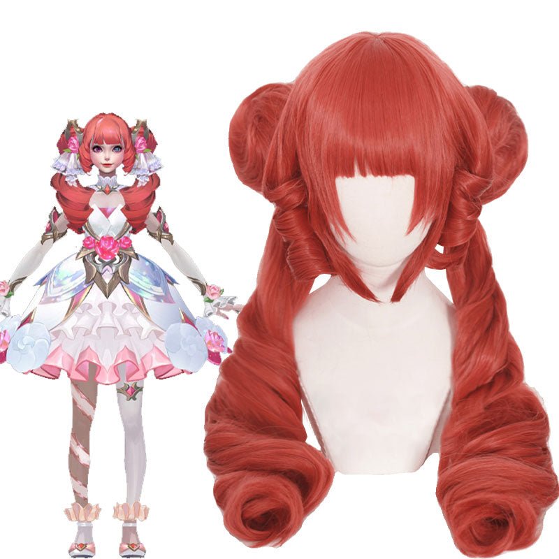 YouTuber Tanaka Hime Pink Cosplay Wig - lemailwigs