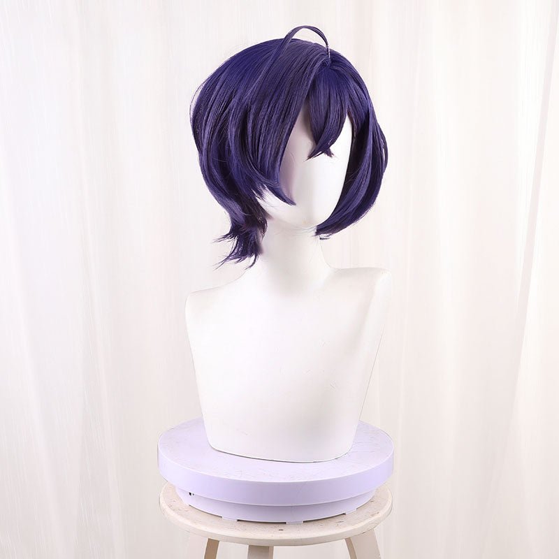 Zenless Zone Zero Belle Female Blue Purple Short Cosplay Wigs - lemailwigs
