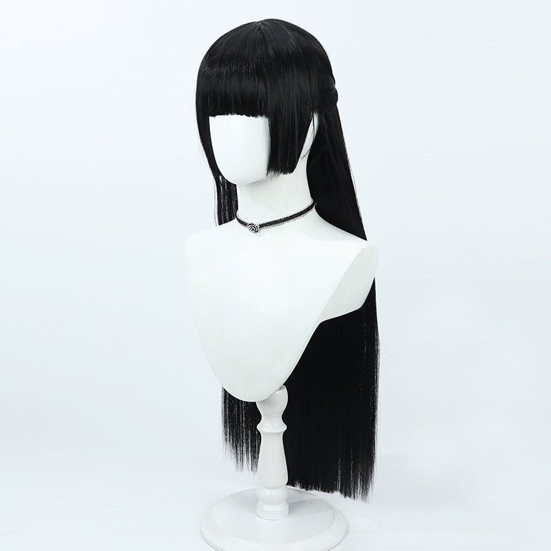 Zenless Zone Zero Hoshimi Miyabi Black Long Straight Cosplay Wigs - lemailwigs