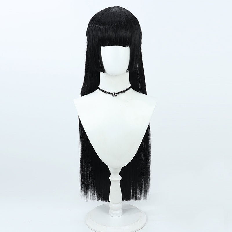 Zenless Zone Zero Hoshimi Miyabi Black Long Straight Cosplay Wigs - lemailwigs