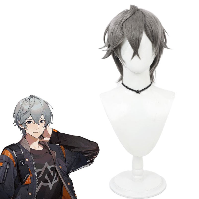 Zenless Zone Zero Wise Male White Short Cosplay Wigs - lemailwigs