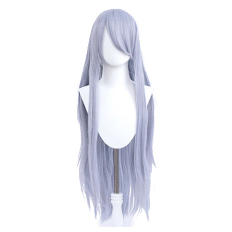 100cm Long Straight Purple Grey Colors General Anime Cosplay Wigs - lemailwigs