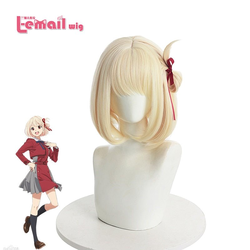 【48HR SHIP】Inoue Takina Lycoris Recoil Nishikigi Chisato Cosplay Wig - lemailwigs