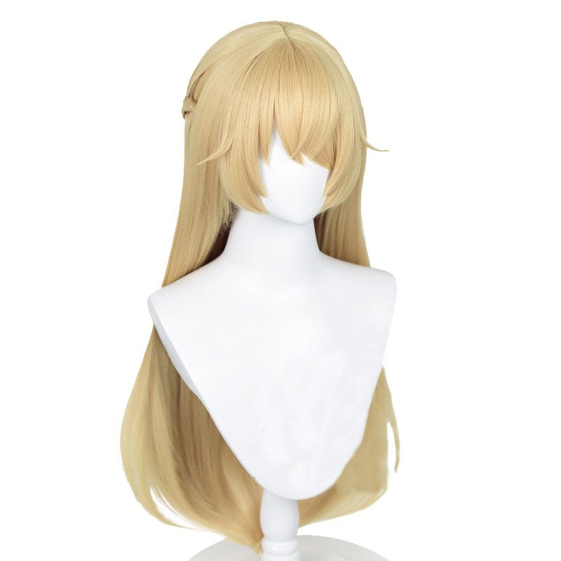80cm Blonde Game Genshin Impact Fischl Cosplay Wigs - lemailwigs