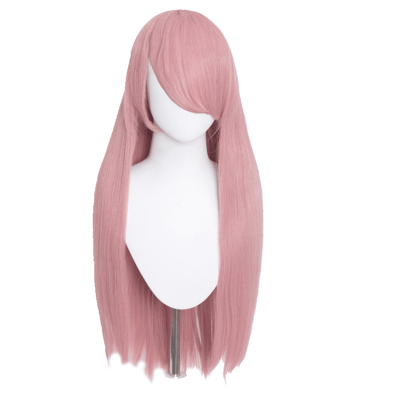 80cm Long Straight Dark Pink Color General Anime Cosplay Wigs - lemailwigs