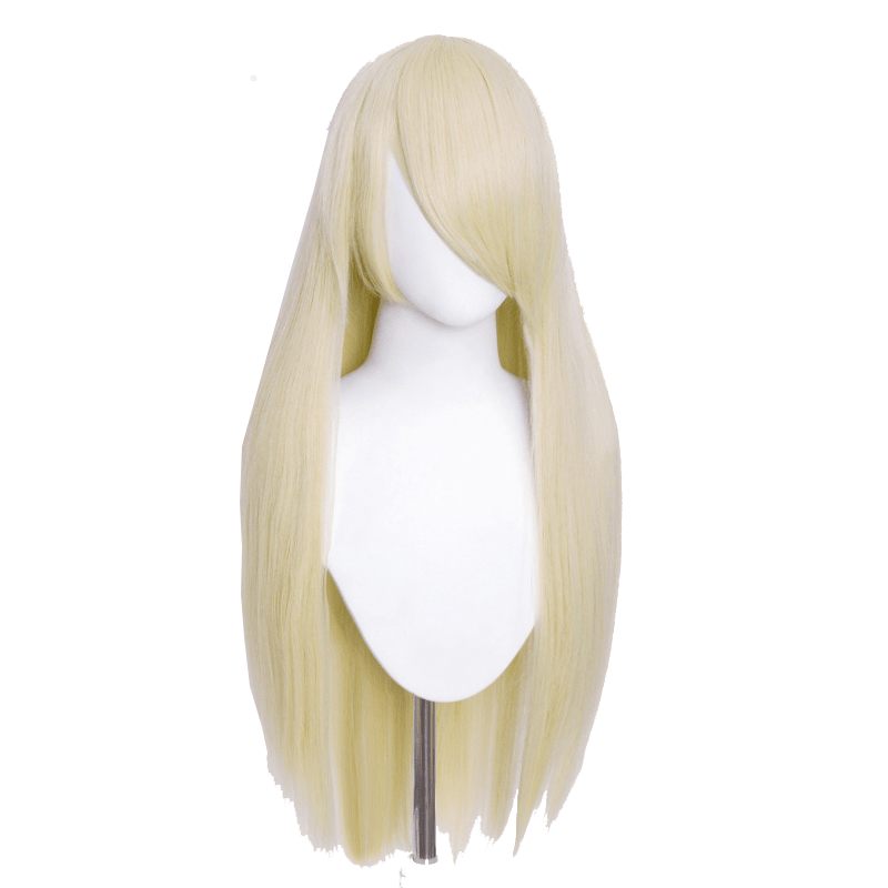 80cm Long Straight Light Blonde Color General Anime Cosplay Wigs - lemailwigs
