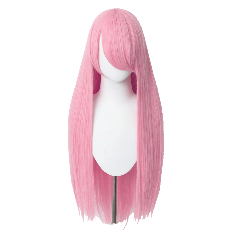 80cm Long Straight Pink Color General Anime Cosplay Wigs - lemailwigs