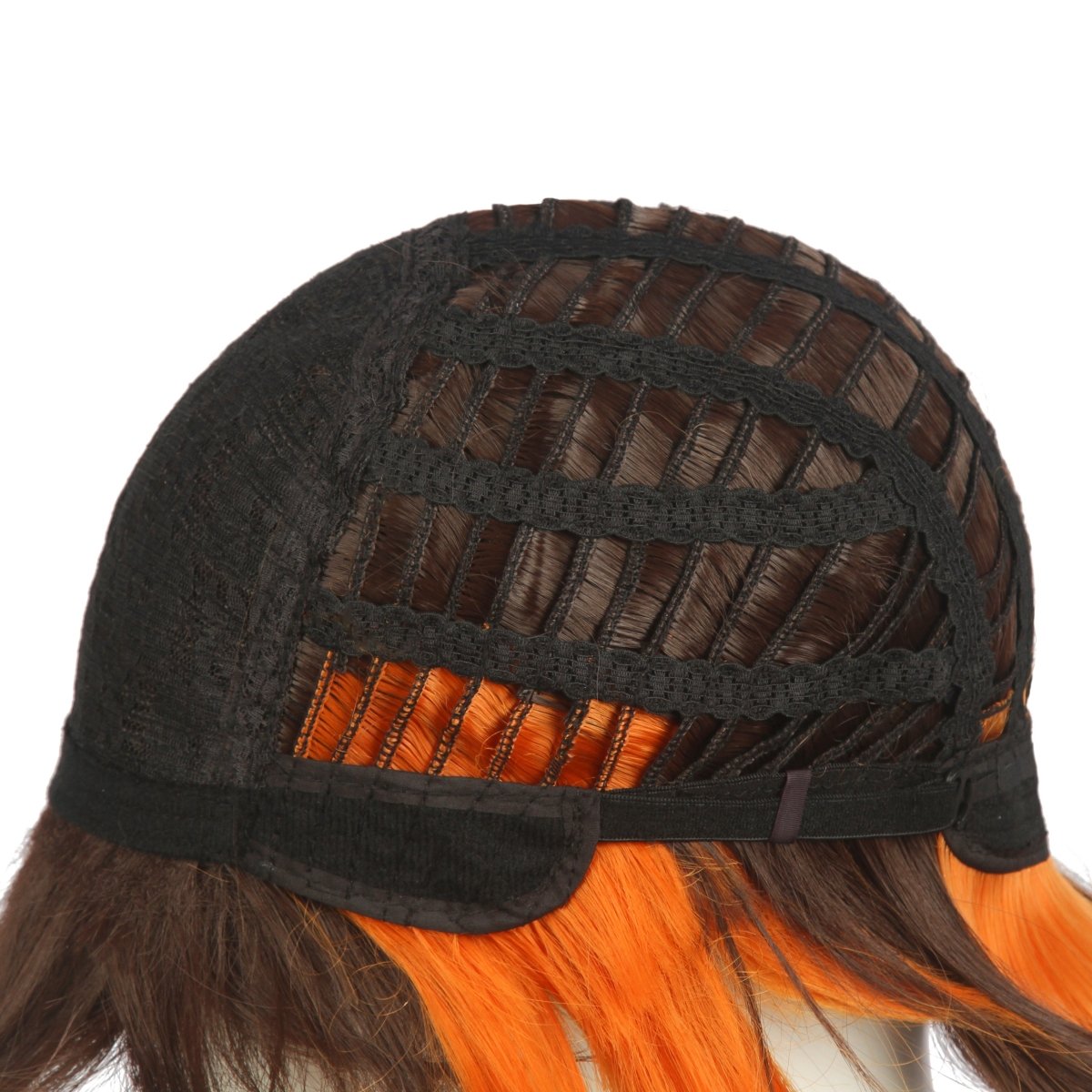 90cm Genshin Impact Zhongli Brown Orange Cosplay Wig - lemailwigs