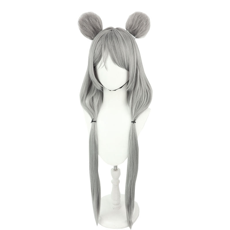 Arknights Lin Yühsia Long Grey Cosplay Wig