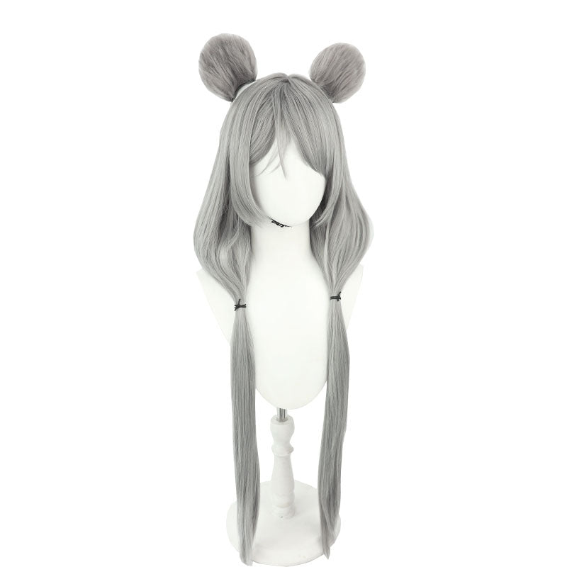 Arknights Lin Yühsia Long Grey Cosplay Wig