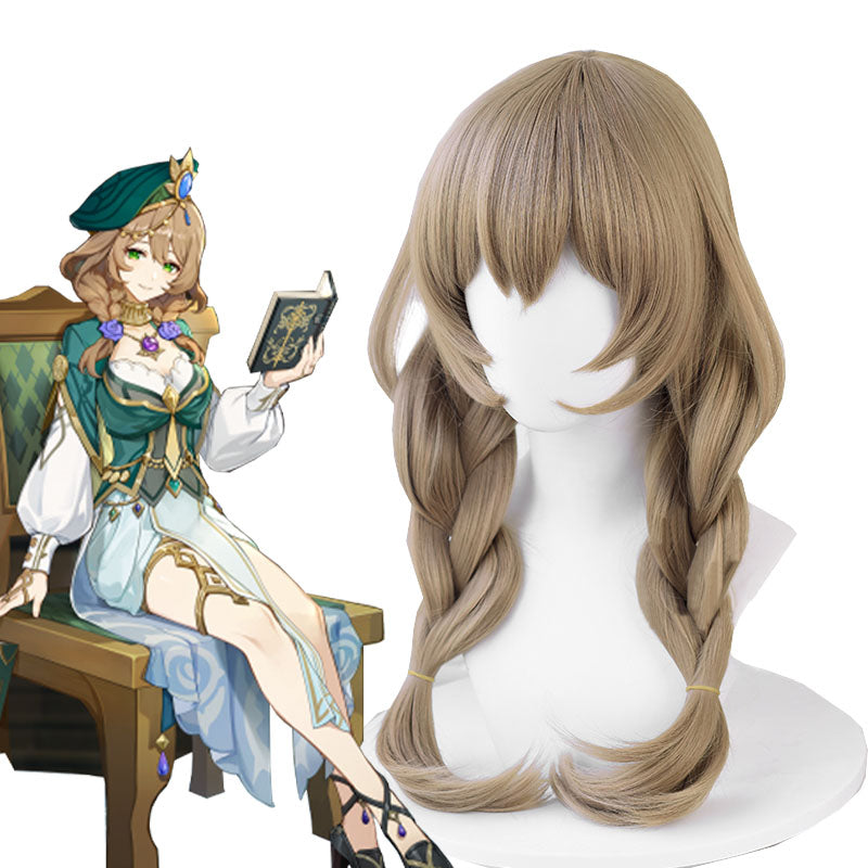 Genshin Impact Lisa A Sobriquet Under Shade Cosplay Wig