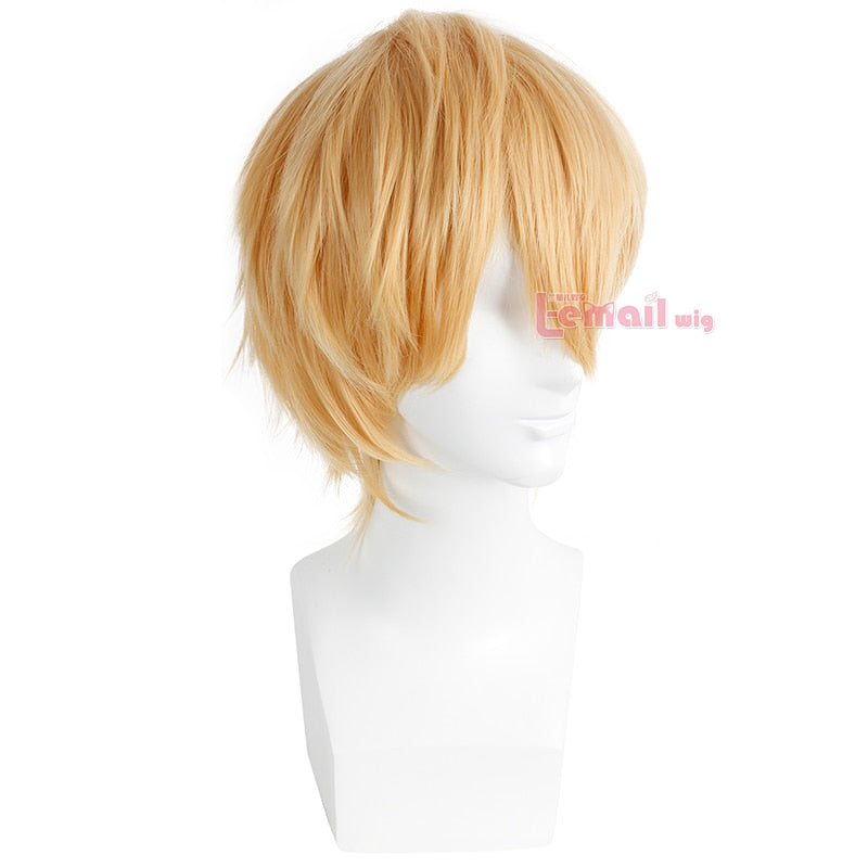 32cm/16.6inches Short Blonde Men Cosplay Wig