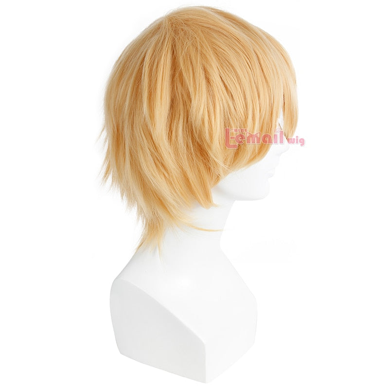 32cm/16.6inches Short Blonde Men Cosplay Wig