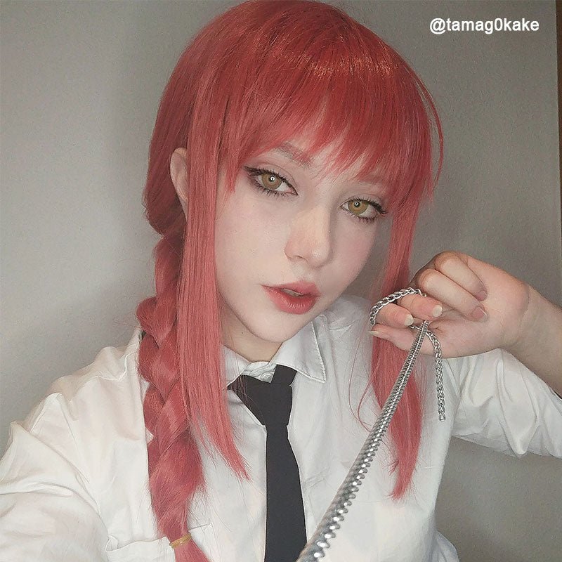 Anime Chainsaw Man Makima Long Cosplay Wig - lemailwigs