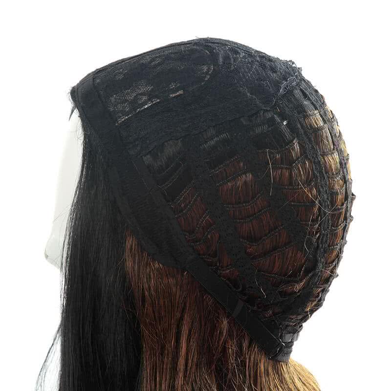 Demon Slayer Kamado Nezuko Long Curly Gradient Cosplay Wig