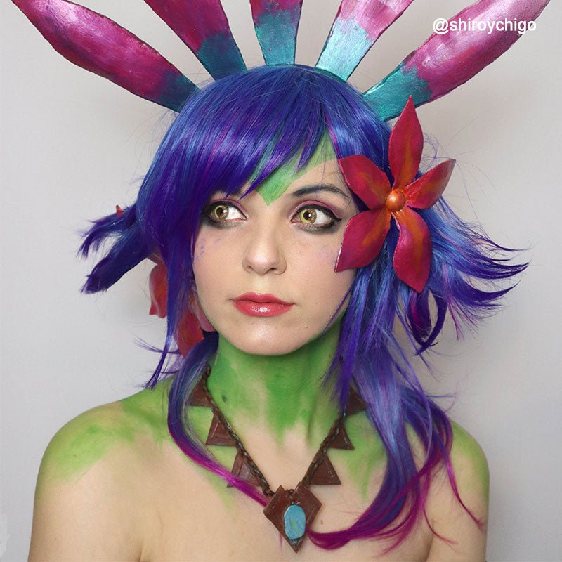 LOL Neeko Mixed Color Cosplay Wig - lemailwigs