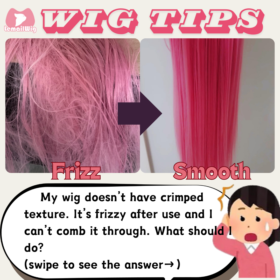Repairing frizzy wig