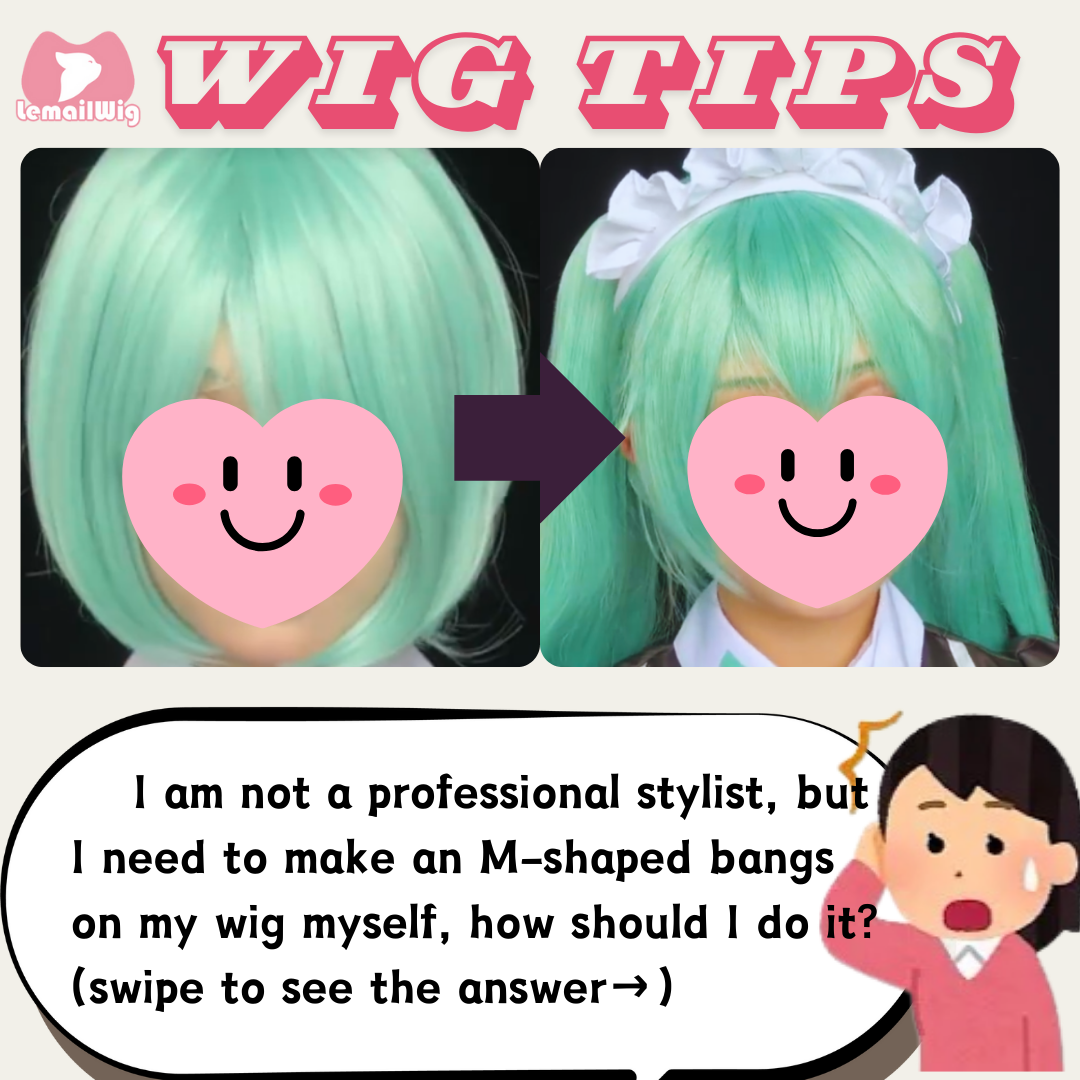 How to style M-shaped bangs