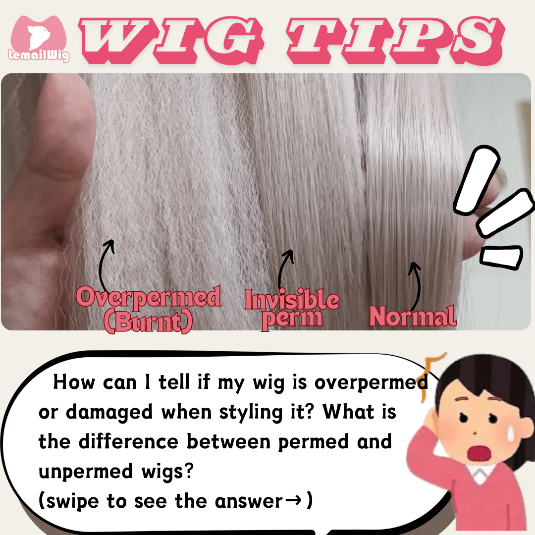 How can I tell if my wig is overpermed or damaged when styling it? - lemailwigs