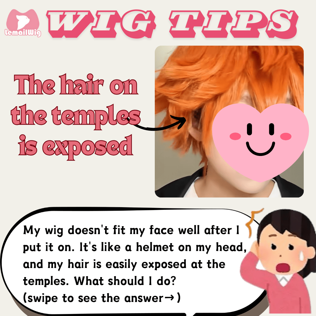 Wigs cannot cover sideburns？ - lemailwigs