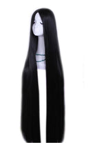 100cm Long Black Straight Cosplay Hair Wigs - lemailwigs