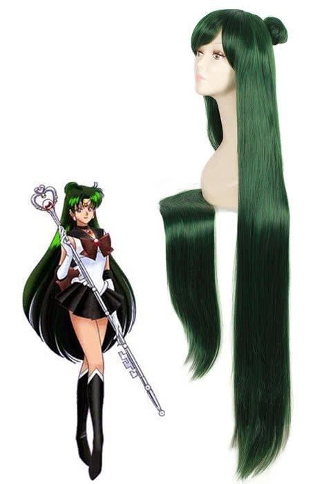 100cm Long Straight Sailor Moon Pluto Meiou Setsun Cosplay Wigs - lemailwigs