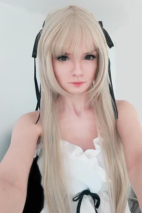 100cm Silver Kasugano Sora Long Cospaly Wigs - lemailwigs