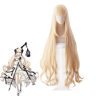 110cm Long Blonde Curly Arknights Nightingale Cosplay Wigs with Flat Bang - lemailwigs