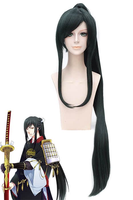 110cm Long Touken Ranbu Online Taroutachi Split Cosplay Wigs - lemailwigs