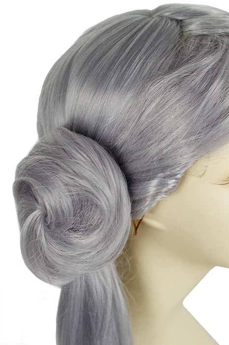 110cm Touken Ranbu Online Imanotsurugi Gray Purple Ponytail Cosplay Wigs - lemailwigs