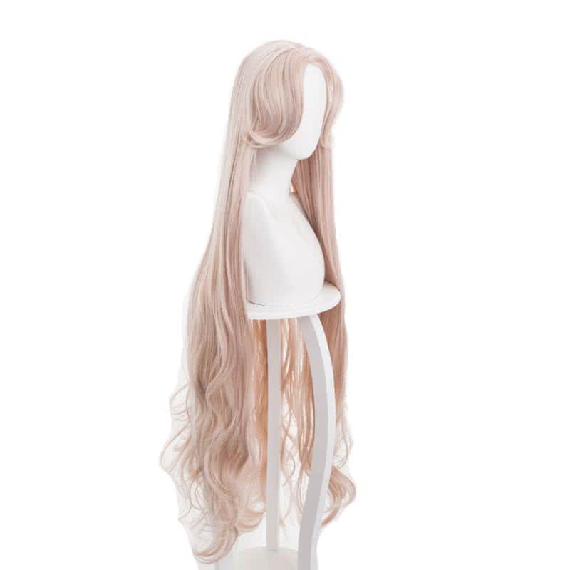 120cm Long Curly Orange Pink Arknights Warlock Cosplay Wigs - lemailwigs