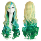 15 Colors Gradient Big Wave Long Curly Hair Cosplay Wigs - B - lemailwigs