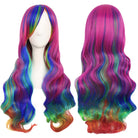 15 Colors Gradient Big Wave Long Curly Hair Cosplay Wigs - K - lemailwigs