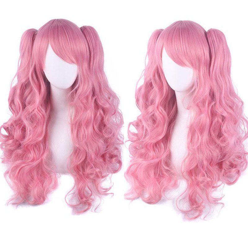 18 Colors Anime Lolita Double Tail Cute Cosplay Wigs - B - lemailwigs