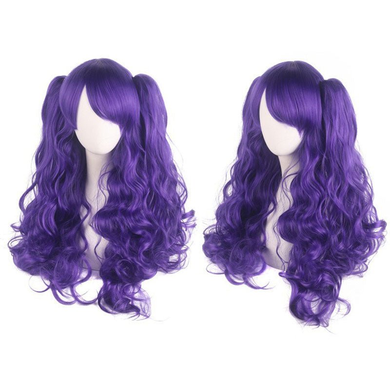 18 Colors Anime Lolita Double Tail Cute Cosplay Wigs - H - lemailwigs