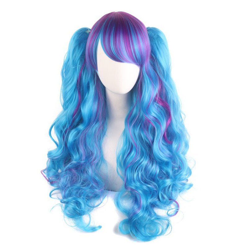 18 Colors Anime Lolita Double Tail Cute Cosplay Wigs - J - lemailwigs