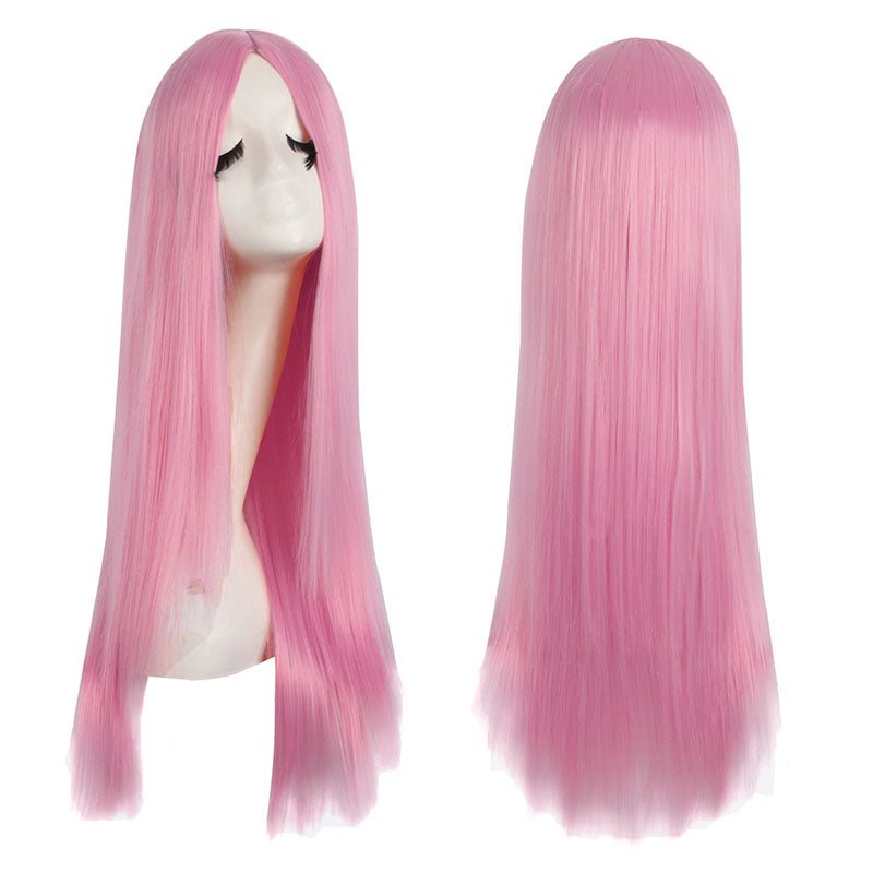 18 Colors Universal Anime 70cm Long Straight Cosplay Wigs - D - lemailwigs
