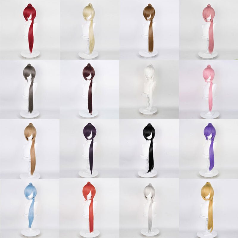 19 Colors 90CM Long Straight Cosplay Colorful Wigs - lemailwigs