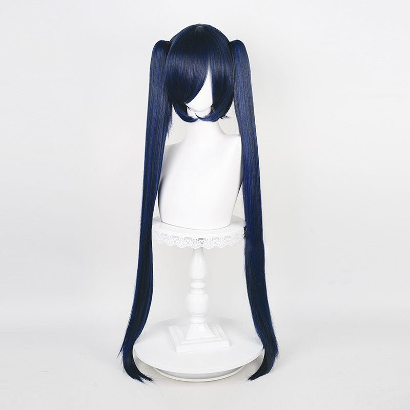 19 Colors 90CM Long Straight Double Ponytail Cosplay Wigs - B - lemailwigs