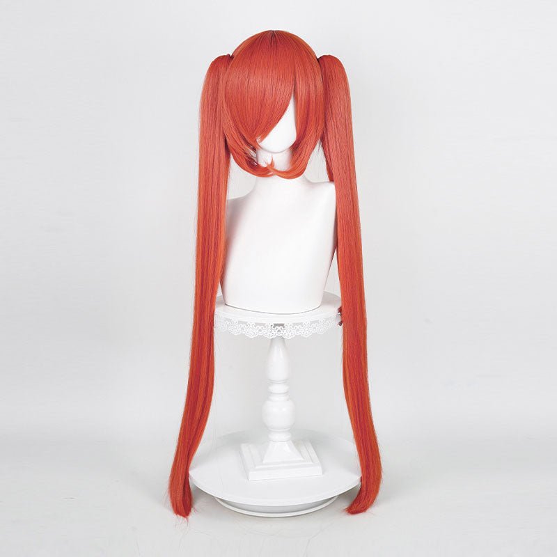 19 Colors 90CM Long Straight Double Ponytail Cosplay Wigs - C - lemailwigs
