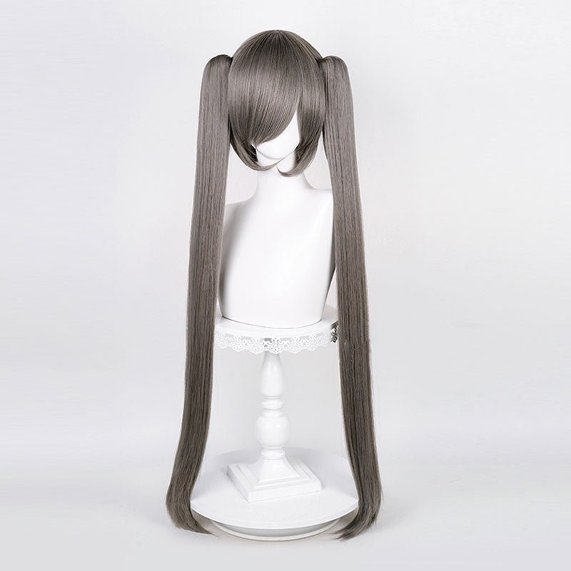 19 Colors 90CM Long Straight Double Ponytail Cosplay Wigs - J - lemailwigs