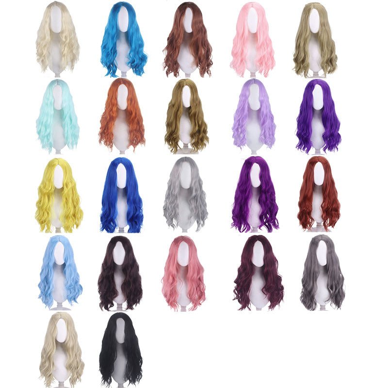 22 Colors Long Curly Fashion Cosplay Wigs - lemailwigs