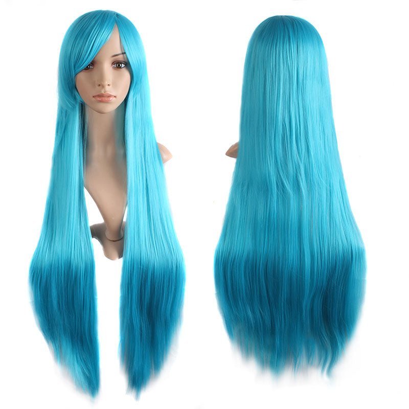 23 Colors 100 cm Long Straight Cosplay Wigs - A - lemailwigs