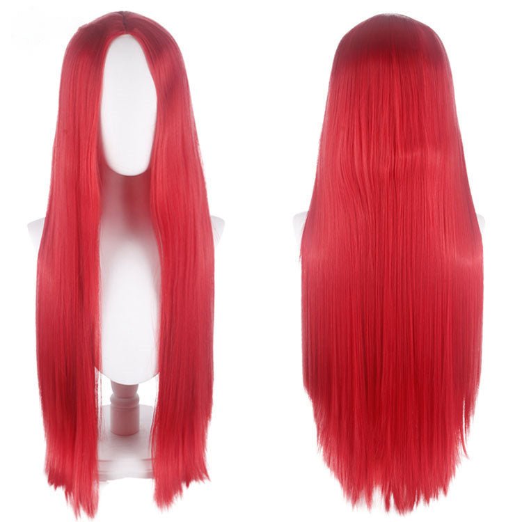23 Colors 80cm Long Straight Middle Score Cosplay Wigs - A - lemailwigs