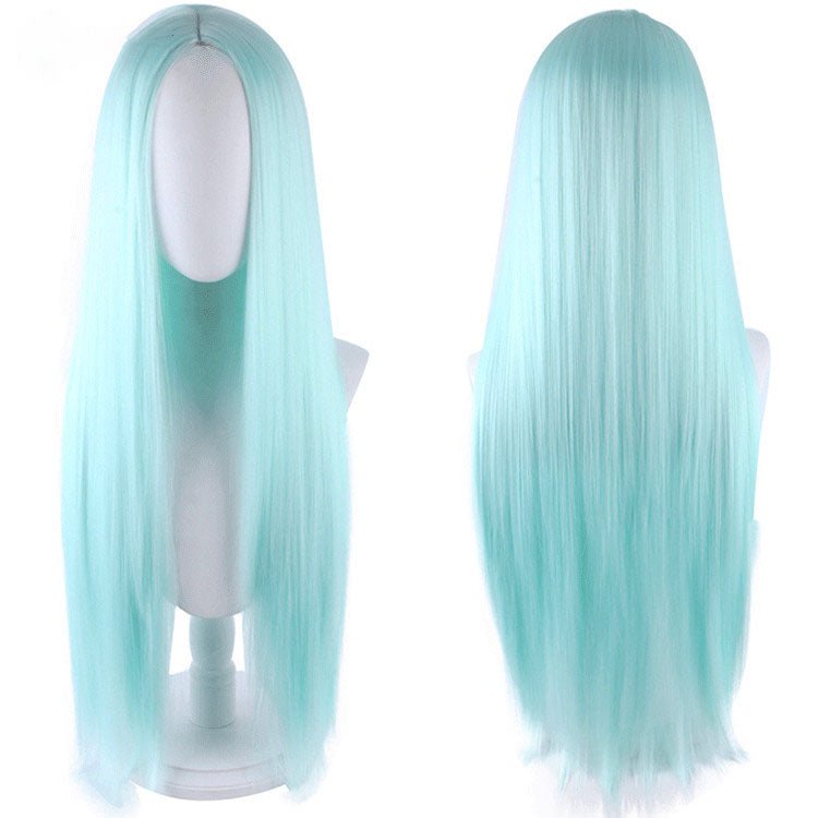 23 Colors 80cm Long Straight Middle Score Cosplay Wigs - J - lemailwigs