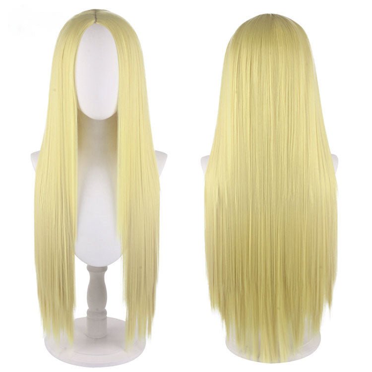 23 Colors 80cm Long Straight Middle Score Cosplay Wigs - M - lemailwigs